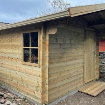 Abri de jardin en bois 2 pentes